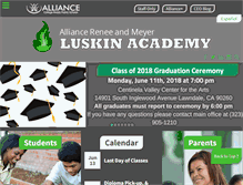 Tablet Screenshot of luskinacademy.org